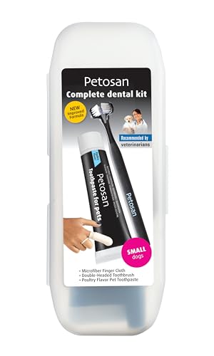 Petosan Komplettes Zahnpflege-Set für Hunde, klein bis 6,4 kg von Petosan
