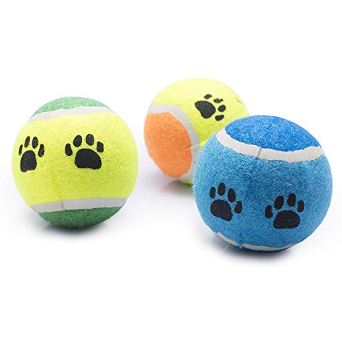 Petper Cw-0039EU Hundeballspielzeug, Hundetennisball, Bälle für Welpentraining und -spiel, 3er-Pack von Petper