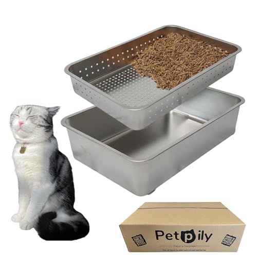 Petpily Petpily Katzentoilette aus Edelstahl Petpily Petpily Katzentoilette aus Edelstahl von Petpily