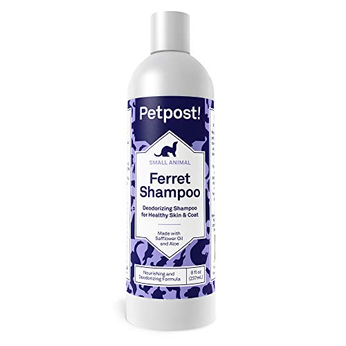 Petpost | Frettchen-Shampoo - Natürlich wirksames Shampoo zur Geruchsbekämpfung bei Frettchen und Kleintieren - Gesundheitsfördernde Haut & Fellformel von Petpost