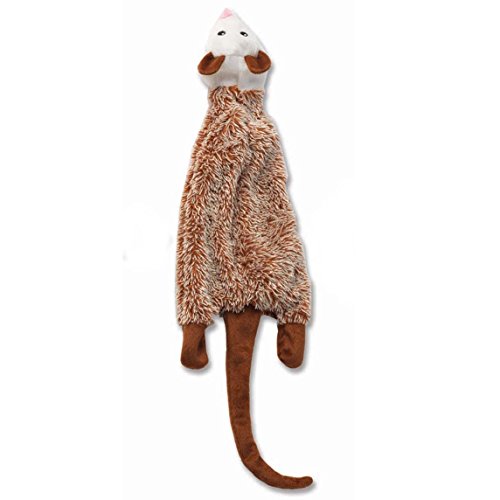 Pet Rageous 14054 Road Beutelratte Tan Pet quietschend Spielzeug von Petrageous