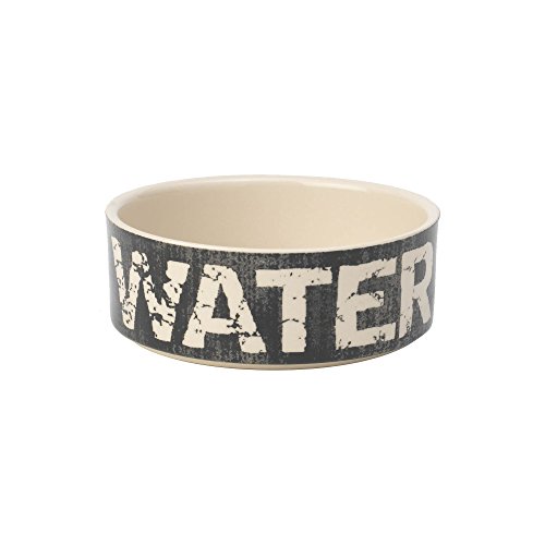 PetRageous 10001 Wassernapf für Hunde, Steingut, mit 2 Tassen, Fassungsvermögen 12,7 cm Durchmesser, 5 cm hoch, ideal für kleine und mittelgroße Hunde und Katzen, Schwarz und Natur PetRageous 10001 Wassernapf für Hunde, Steingut, mit 2 Tassen, Fassungsvermögen 12,7 cm Durchmesser, 5 cm hoch, ideal für kleine und mittelgroße Hunde und Katzen, Schwarz und Natur von Petrageous
