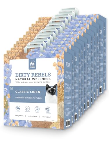 Petrebels Katzenstreu Natural Wellness, 12x 9,5 Liter, Classic Linen Duft, 100% Natürlich, 12er-Pack Petrebels Katzenstreu Natural Wellness, 12x 9,5 Liter, Classic Linen Duft, 100% Natürlich, 12er-Pack von Petrebels