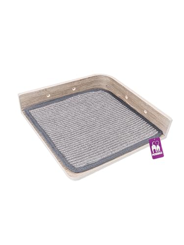 Petrebels Kletterwand, Eck-Katzenbrett Corner Lounge 35 cm, Kratzbaum Wand, Premium Qualität Wandkratzbaum, Katzenbett Wandmontage, Holz Farbe Eiche-Altgrau Look Petrebels Kletterwand, Eck-Katzenbrett Corner Lounge 35 cm, Kratzbaum Wand, Premium Qualität Wandkratzbaum, Katzenbett Wandmontage, Holz Farbe Eiche-Altgrau Look von Petrebels