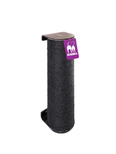Petrebels Kletterwand, Kratzstamm Climb Ø 12 x 50 cm, Kratzbaum Wand, Premium Qualität Wandkratzbaum, zur Wandmontage, Holz Farbe Schwarz-Brauner Look Petrebels Kletterwand, Kratzstamm Climb Ø 12 x 50 cm, Kratzbaum Wand, Premium Qualität Wandkratzbaum, zur Wandmontage, Holz Farbe Schwarz-Brauner Look von Petrebels