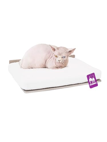 Petrebels Kletterwand, Wandliege Relax 50 cm, Kratzbaum Wand, Premium Qualität Wandkratzbaum, Katzenbett Wandmontage, Holz Farbe Eiche-Altgrau Look Petrebels Kletterwand, Wandliege Relax 50 cm, Kratzbaum Wand, Premium Qualität Wandkratzbaum, Katzenbett Wandmontage, Holz Farbe Eiche-Altgrau Look von Petrebels