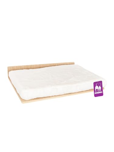 Petrebels Kletterwand, Wandliege Relax 50 cm, Kratzbaum Wand, Premium Qualität Wandkratzbaum, Katzenbett Wandmontage, Holz Farbe Eiche-Rustikal Look Petrebels Kletterwand, Wandliege Relax 50 cm, Kratzbaum Wand, Premium Qualität Wandkratzbaum, Katzenbett Wandmontage, Holz Farbe Eiche-Rustikal Look von Petrebels