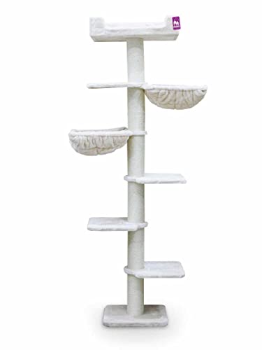 Petrebels Kratzbaum Alexis 224, Kratzbaum bis zur Decke, 45 x 35 x 224 cm, Farbe Cream/Beige Petrebels Kratzbaum Alexis 224, Kratzbaum bis zur Decke, 45 x 35 x 224 cm, Farbe Cream/Beige von Petrebels