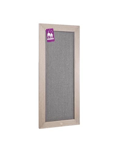 Petrebels Kratzbrett Holz, Scratch Frame 70 x 30 cm, Premium Qualität Sisal Kratzteppich Wand, Eiche-Altgrau Look Petrebels Kratzbrett Holz, Scratch Frame 70 x 30 cm, Premium Qualität Sisal Kratzteppich Wand, Eiche-Altgrau Look von Petrebels