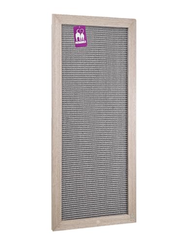Petrebels Kratzbrett Holz, Scratch Frame 90 x 40 cm, Premium Qualität Sisal Kratzteppich Wand, Eiche-Altgrau Look Petrebels Kratzbrett Holz, Scratch Frame 90 x 40 cm, Premium Qualität Sisal Kratzteppich Wand, Eiche-Altgrau Look von Petrebels