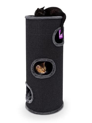 Petrebels Kratztonne Premium Qualität, Dome 110 cm hoch, Ø 45 cm, extra Breit und Schwer für Ultimative Stabilität, Farbe Schwarz Petrebels Kratztonne Premium Qualität, Dome 110 cm hoch, Ø 45 cm, extra Breit und Schwer für Ultimative Stabilität, Farbe Schwarz von Petrebels