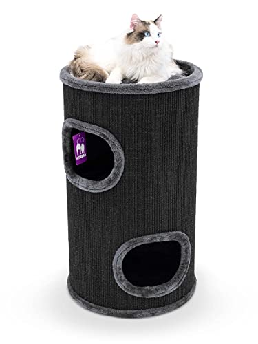 Petrebels Kratztonne Premium Qualität, Dome 80 cm hoch, Ø 45 cm, extra Breit und Schwer für Ultimative Stabilität, Farbe Schwarz Petrebels Kratztonne Premium Qualität, Dome 80 cm hoch, Ø 45 cm, extra Breit und Schwer für Ultimative Stabilität, Farbe Schwarz von Petrebels