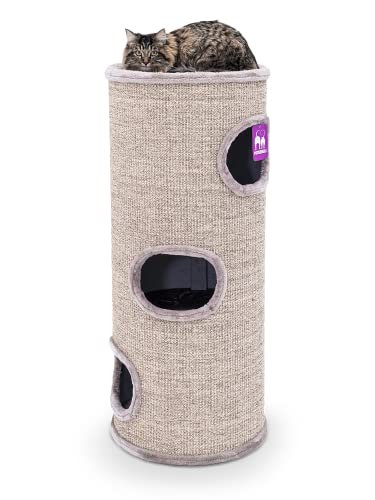 Petrebels Kratztonne Premium Qualität, Dome 110 cm hoch, Ø 45 cm, extra Breit und Schwer für Ultimative Stabilität, Farbe Cappuccino Petrebels Kratztonne Premium Qualität, Dome 110 cm hoch, Ø 45 cm, extra Breit und Schwer für Ultimative Stabilität, Farbe Cappuccino von Petrebels