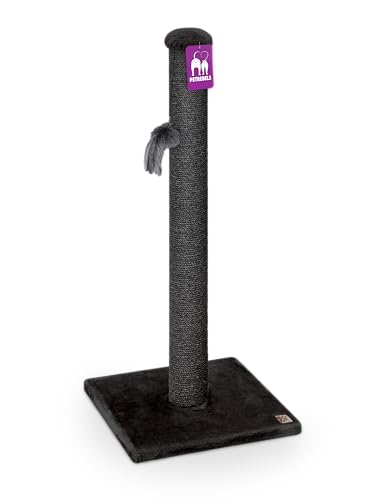 Petrebels Premium Qualität Kratzbaum Maine 90 cm Hoch, mit Extra Stabiler Bodenplatte und Natur-Sisal Stamm, 40 x 40 x 90 cm, Farbe Schwarz Petrebels Premium Qualität Kratzbaum Maine 90 cm Hoch, mit Extra Stabiler Bodenplatte und Natur-Sisal Stamm, 40 x 40 x 90 cm, Farbe Schwarz von Petrebels