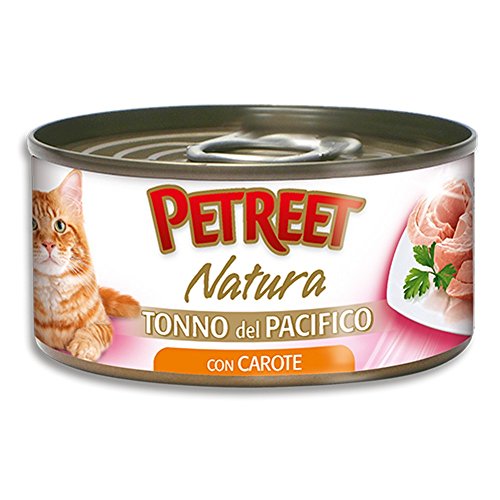 PETREET Natura tonno del pacifico con carote gr. 140 - Mangimi umidi per gatti von Petreet