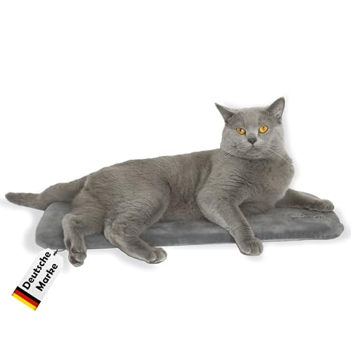 Petriumph® Katzen Fensterliege | Orthopädisches Katzenkissen und Katzenbett in einem | Katzenbett Fenster | Fensterliege für Katzen Selbstheizende Katzendecke | Katzenbett Fensterbank von Petriumph