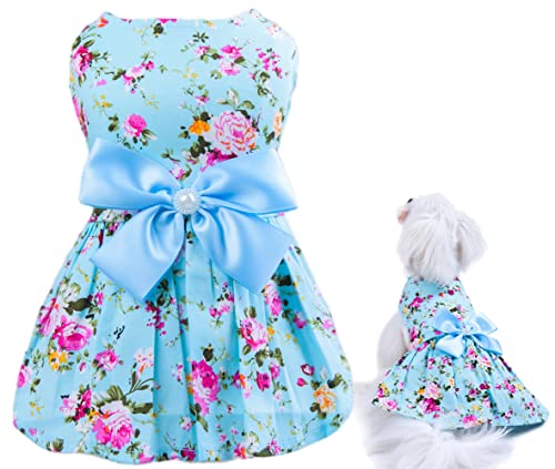 Sommer-Tutu-Kleid für kleine Hunde (Rosenblume, Größe M) von Petroom