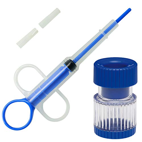 Pets Aid Only Medizin-Set Mörser und Tablettengeber, Fütterungshilfe, Aufzuchthilfe, Injektor, 15cm, 2 Aufsätze, PAO-10000 Pets Aid Only Medizin-Set Mörser und Tablettengeber, Fütterungshilfe, Aufzuchthilfe, Injektor, 15cm, 2 Aufsätze, PAO-10000 von Pets Aid Only