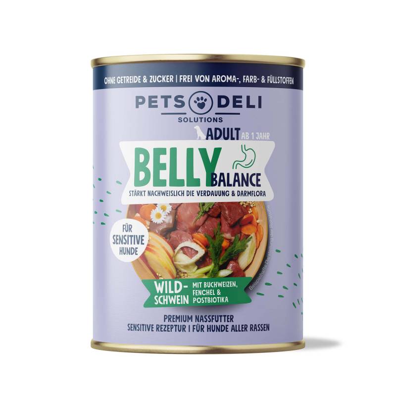 "Belly Balance" Wildschwein – stärkt wissenschaftlich bewiesen die Verdauung - 400g / 6er Pack "Belly Balance" Wildschwein – stärkt wissenschaftlich bewiesen die Verdauung - 400g / 6er Pack von Pets Deli