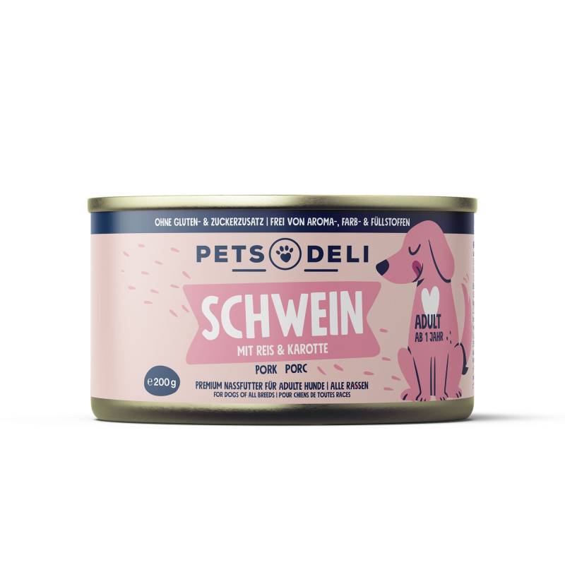 "Classic" Schwein mit Reis - 200g / Einzeldose von Pets Deli