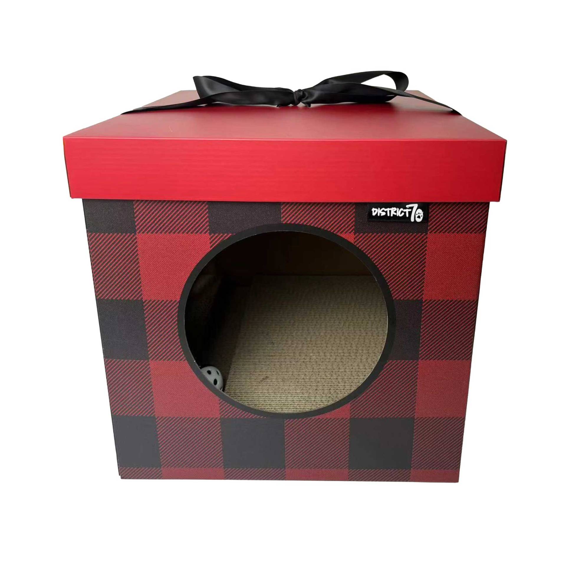 District70 Katzenhöhle Christmas Present für Katzen - Rot District70 Katzenhöhle Christmas Present für Katzen - Rot von Pets Deli