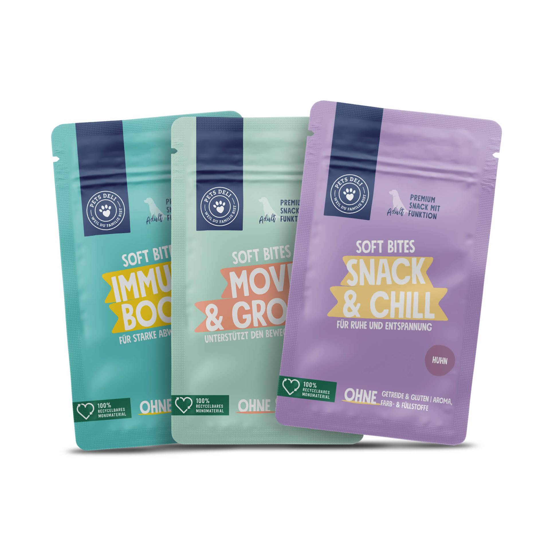 Feel Good Soft Bites Paket für Hunde - 900g von Pets Deli