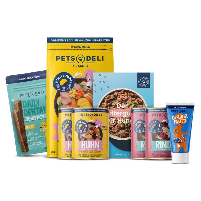 Hundefutter Kennenlernbox Classic - 2165g ✓ getreidefrei & zuckerfrei ✓ Adult von Pets Deli von Pets Deli
