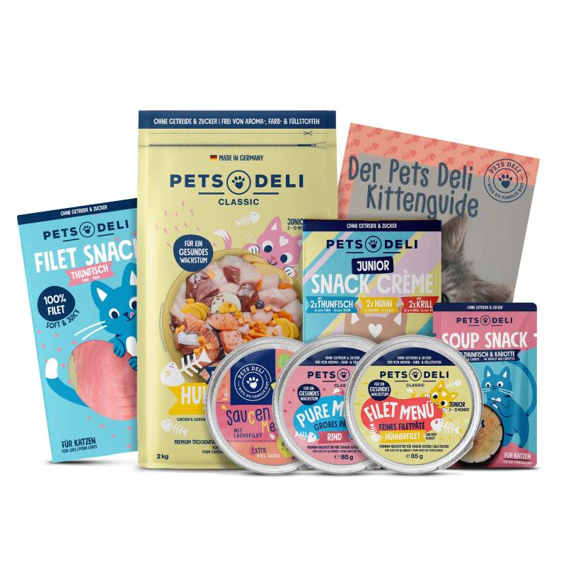Katzenfutter Kennenlernbox Kittenzuwachs - 890g ✓ getreidefrei & zuckerfrei ✓ Kitten von Pets Deli Katzenfutter Kennenlernbox Kittenzuwachs - 890g ✓ getreidefrei & zuckerfrei ✓ Kitten von Pets Deli von Pets Deli