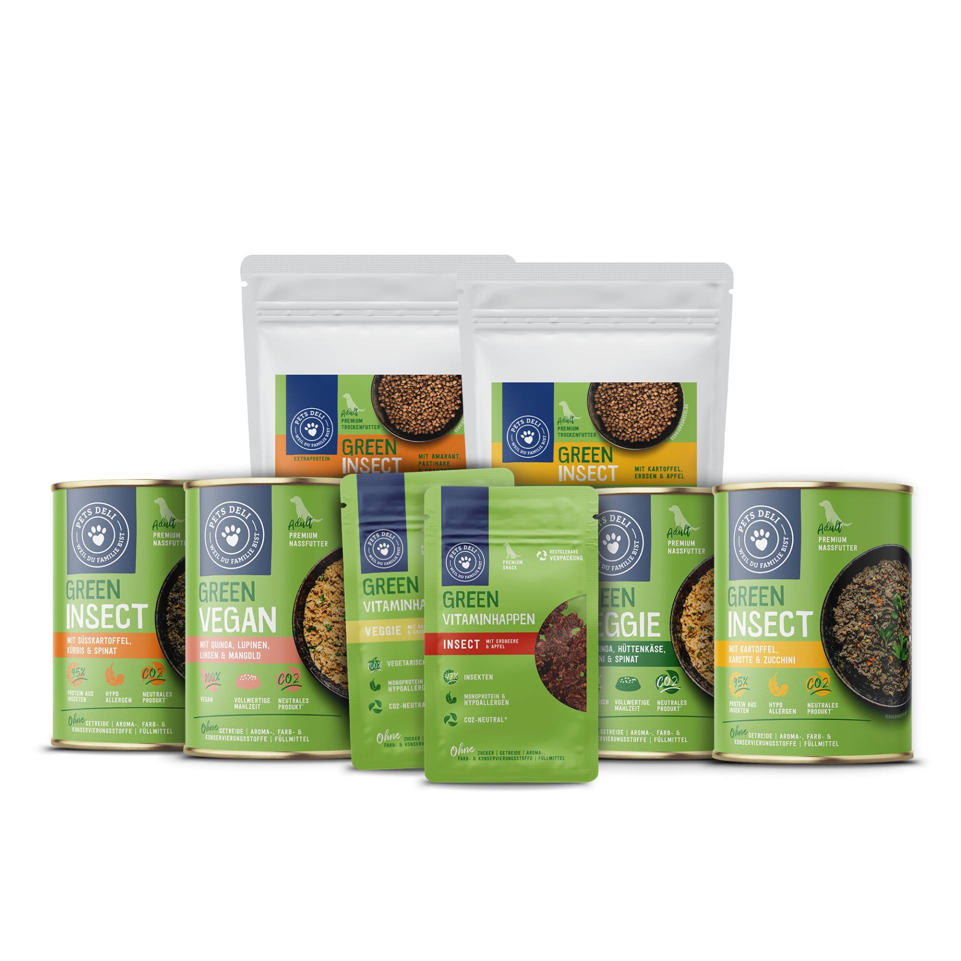 Hundefutter Kennenlernbox Green - 1830g ✓ getreidefrei & zuckerfrei ✓ Adult von Pets Deli Hundefutter Kennenlernbox Green - 1830g ✓ getreidefrei & zuckerfrei ✓ Adult von Pets Deli von Pets Deli
