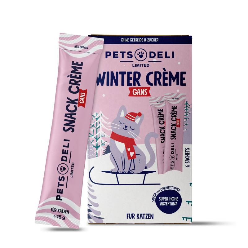 Limited Akzeptanz Creme Snack Gans für Katzen - 6 x 15g / 8er Pack Limited Akzeptanz Creme Snack Gans für Katzen - 6 x 15g / 8er Pack von Pets Deli