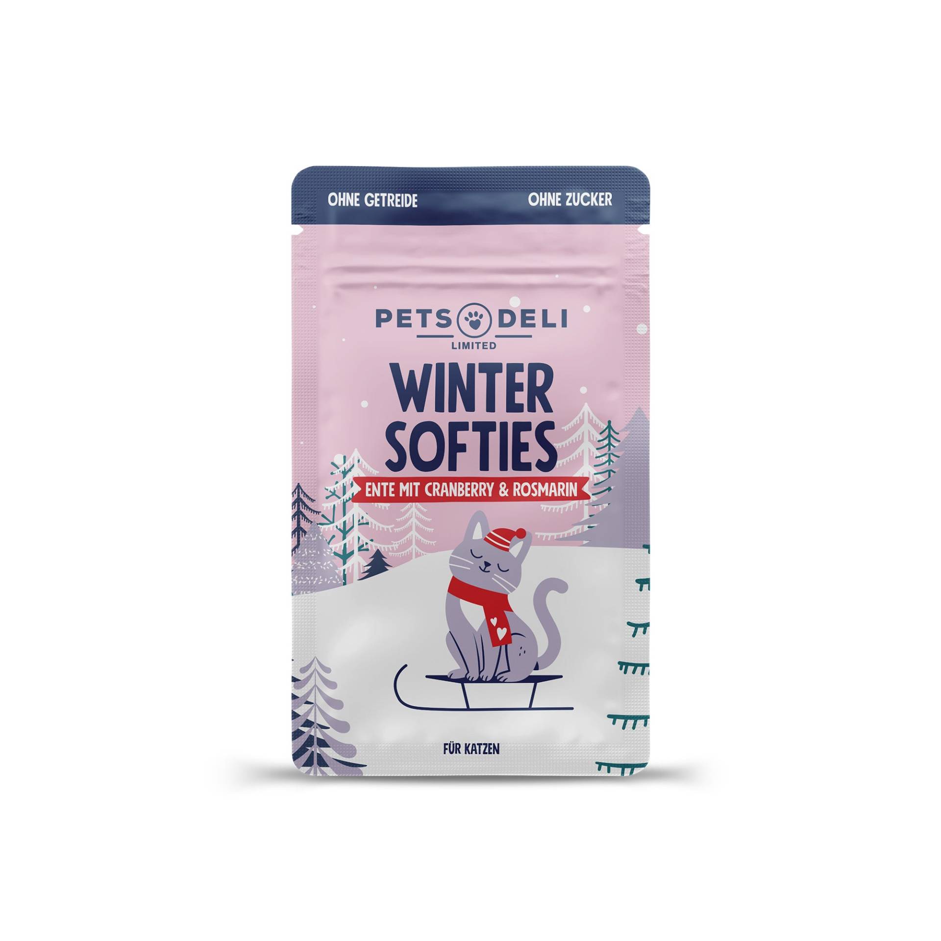 "Limited" Enten Softies mit Cranberry für Katzen - 90g "Limited" Enten Softies mit Cranberry für Katzen - 90g von Pets Deli