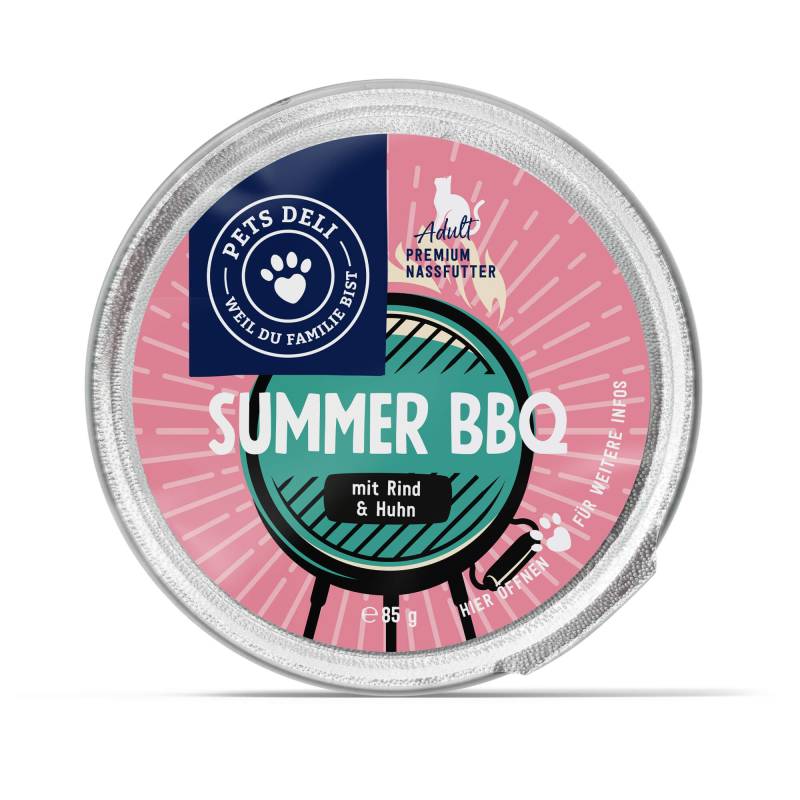 "Limited" Summer BBQ  Saucen Menü für Katzen - 85g / 12er Pack von Pets Deli