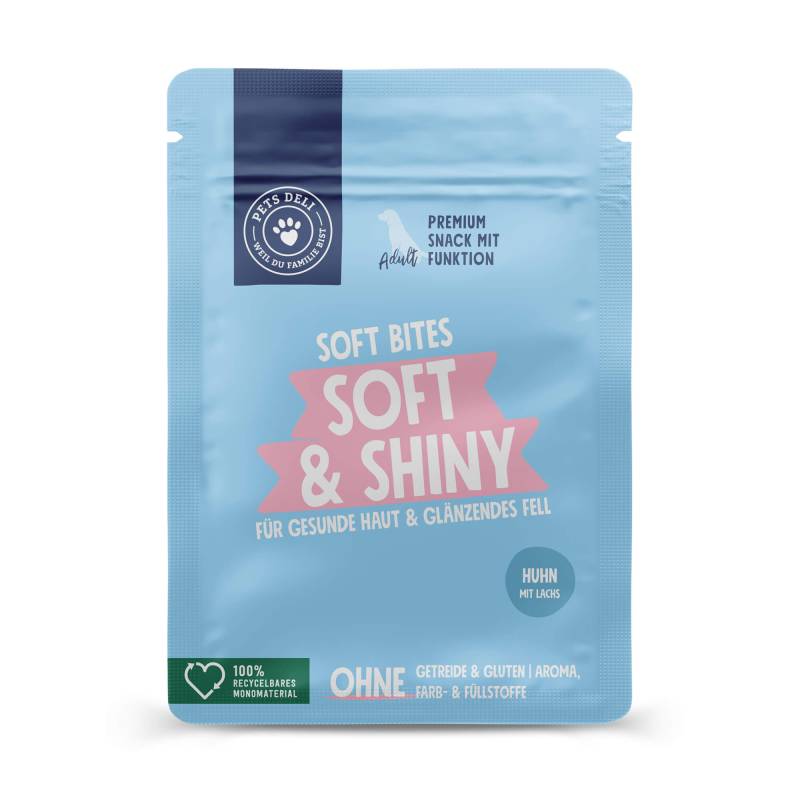 Limitiert: Snack Soft Bites Soft & Shiny für Hunde - 300g von Pets Deli