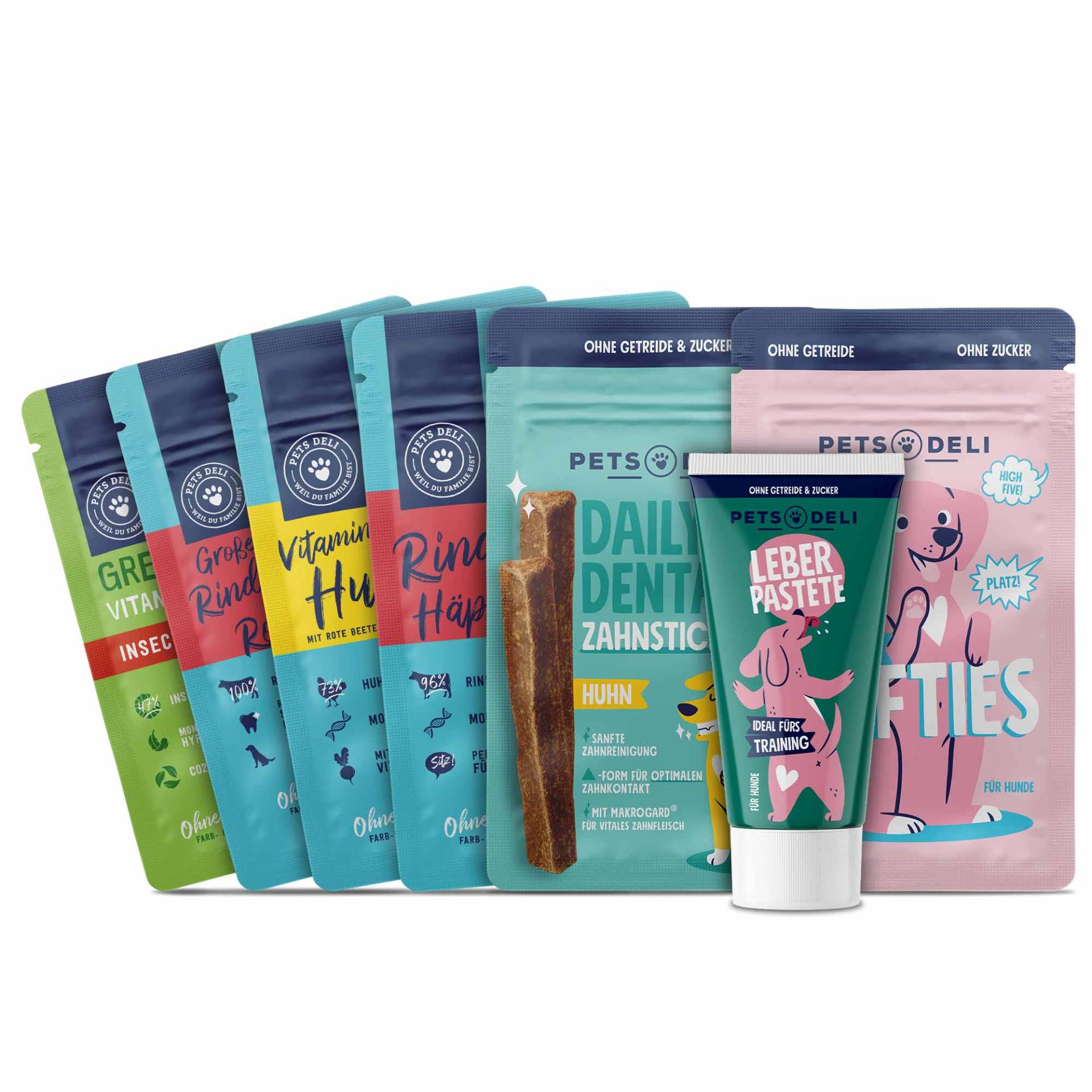 Multi Snack Bundle für Hunde - 667g Multi Snack Bundle für Hunde - 667g von Pets Deli