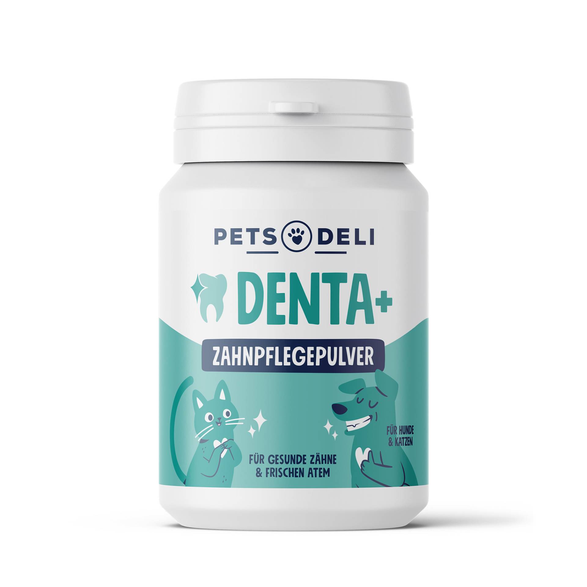 Nahrungsergänzung Pulver Dentapulver für Hunde und Katzen - 200g von Pets Deli