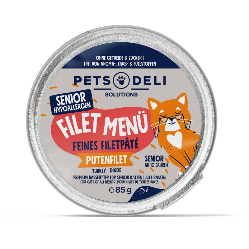Nassfutter Hühnerfilet für Katzen - 85g ✓ getreidefrei & zuckerfrei ✓ Adult von Pets Deli von Pets Deli