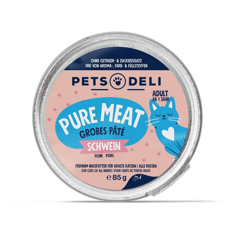 Nassfutter Huhn für Katzen - 200g ✓ getreidefrei & zuckerfrei ✓ Adult von Pets Deli von Pets Deli