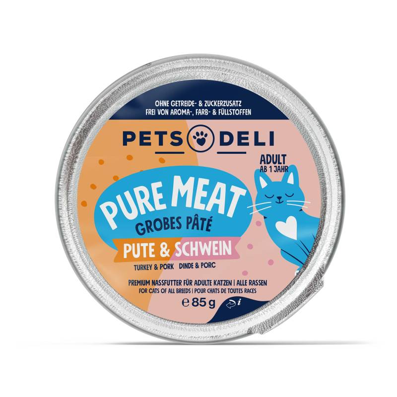 Nassfutter Huhn für Katzen - 200g ✓ getreidefrei & zuckerfrei ✓ Adult von Pets Deli von Pets Deli