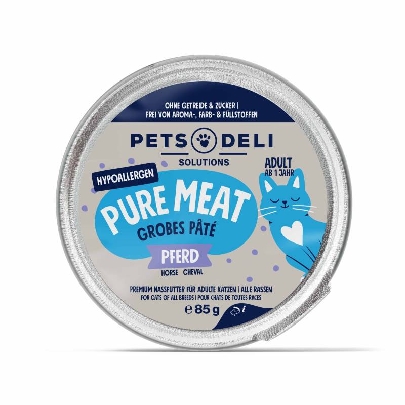 Nassfutter Huhn für Katzen - 85g / 12er Pack ✓ getreidefrei & zuckerfrei ✓ Adult von Pets Deli von Pets Deli