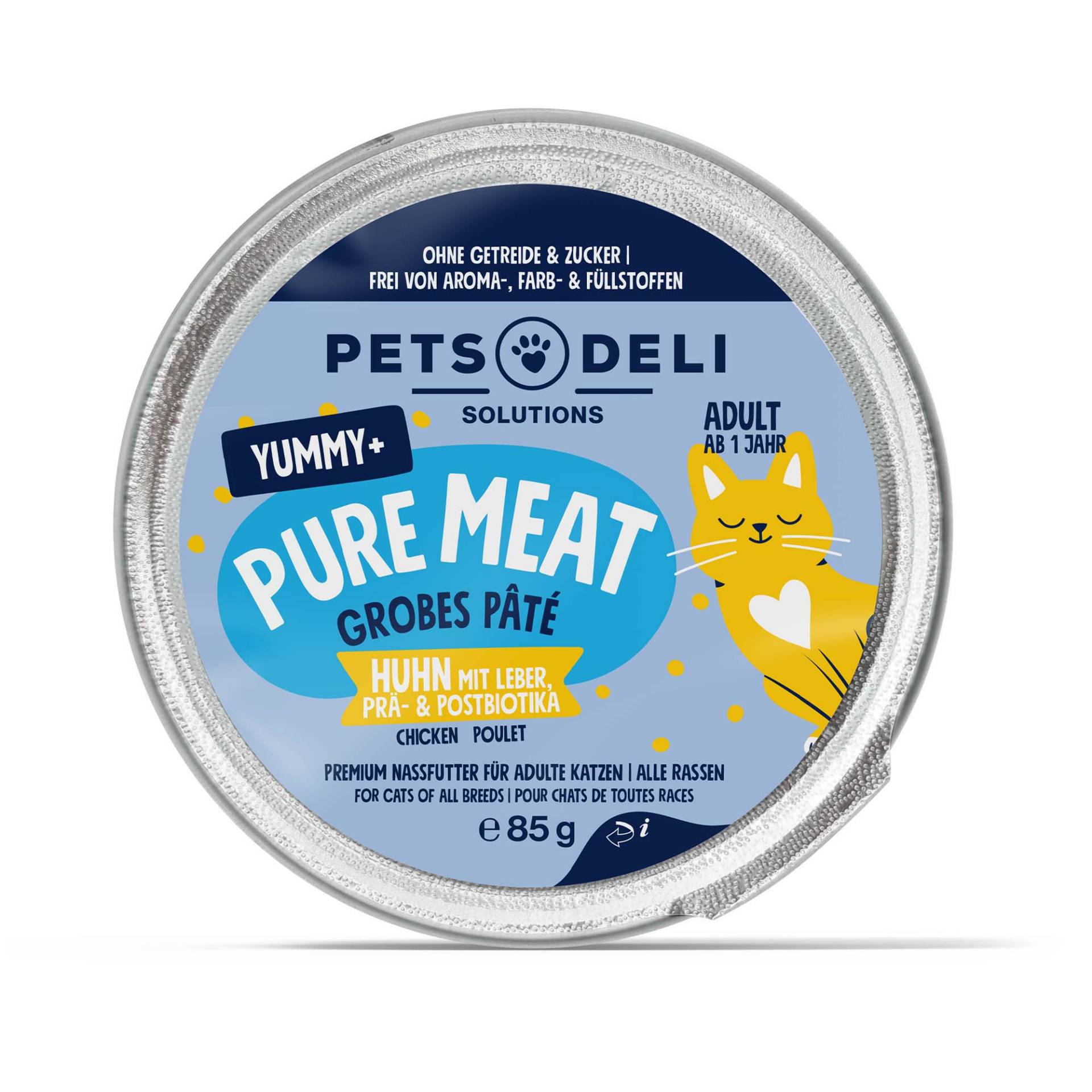 Nassfutter Huhn für Katzen - 85g ✓ getreidefrei & zuckerfrei ✓ Adult von Pets Deli Nassfutter Huhn für Katzen - 85g ✓ getreidefrei & zuckerfrei ✓ Adult von Pets Deli von Pets Deli