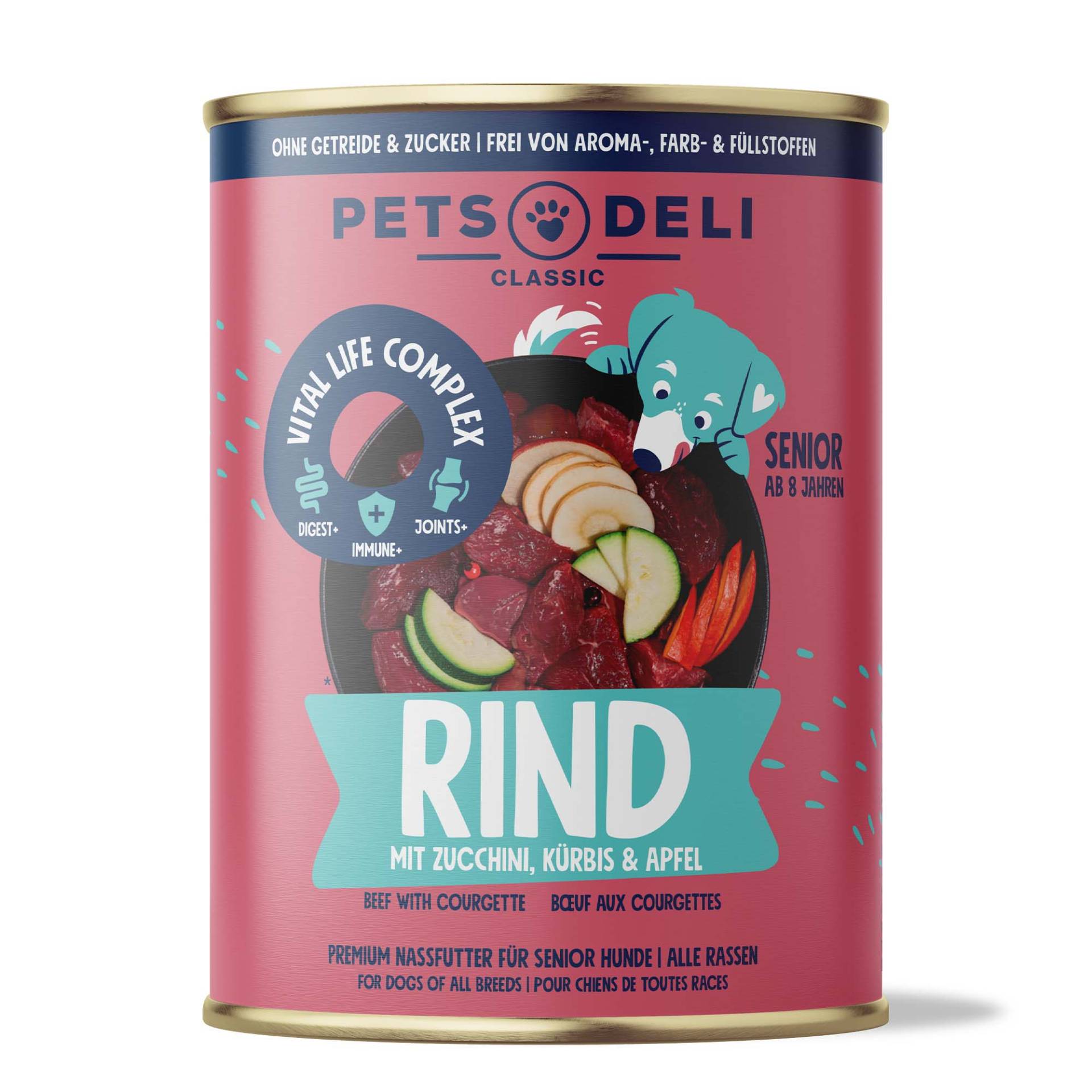 Nassfutter Rind für Hunde - 800g ✓ getreidefrei & zuckerfrei ✓ Adult von Pets Deli Nassfutter Rind für Hunde - 800g ✓ getreidefrei & zuckerfrei ✓ Adult von Pets Deli von Pets Deli