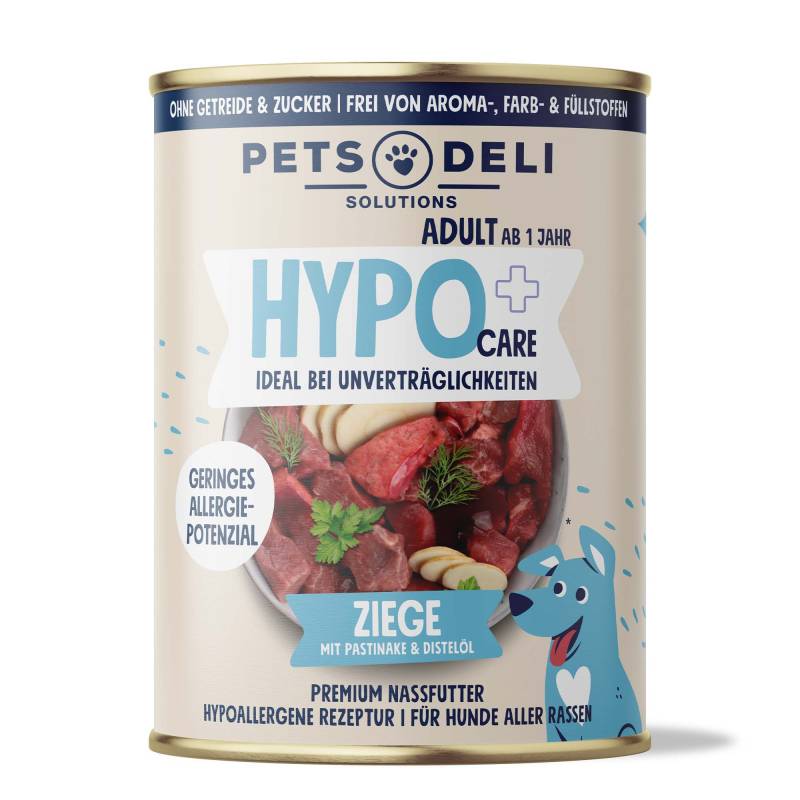 Nassfutter Ziege für Hunde - 200g / 6er Pack ✓ hypoallergen ✓ Adult von Pets Deli von Pets Deli