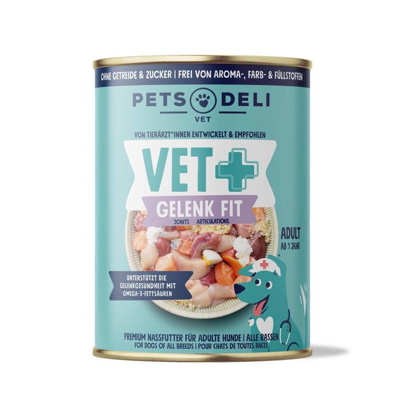 Nassfutter Vet Gelenk Fit für Hunde - 400g / Einzeldose von Pets Deli