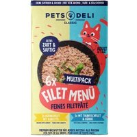 Pets Deli Adult Filet Menü Multipack Hühnerfilet & Thunfischfilet 6x85g Pets Deli Adult Filet Menü Multipack Hühnerfilet & Thunfischfilet 6x85g von Pets Deli