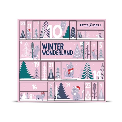 Pets Deli Adventskalender 2025 für Katzen, 24 Türchen mit Snacks, Nassfutter & Gutschein, 955g Pets Deli Adventskalender 2025 für Katzen, 24 Türchen mit Snacks, Nassfutter & Gutschein, 955g von Pets Deli