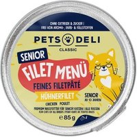 Pets Deli Nassfutter Katze, Senior, Filet Menü Hühnerfilet 12x85g von Pets Deli