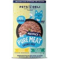 Pets Deli Nassfutter Katze Adult Pure Meat Multipack Huhn & Ente 6x85 g von Pets Deli