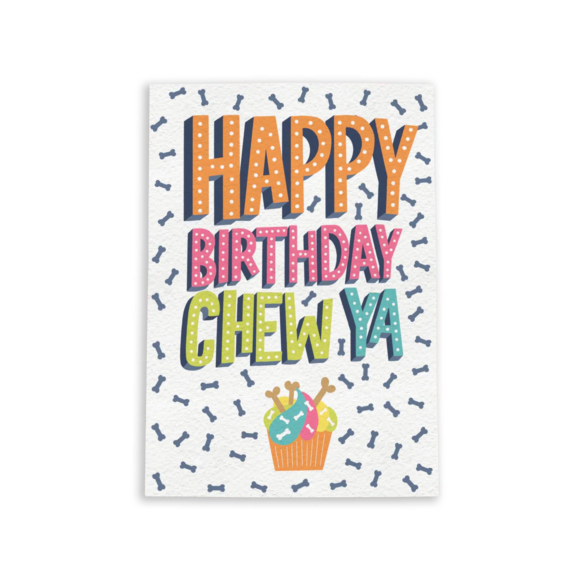 Essbare Geschenkkarte für einen Hund - Happy Birthday Bones / Käse von Pets Deli