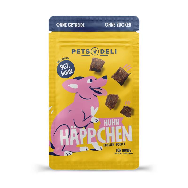 Snack "Häppchen" Huhn für Hunde - 5 x 90g von Pets Deli