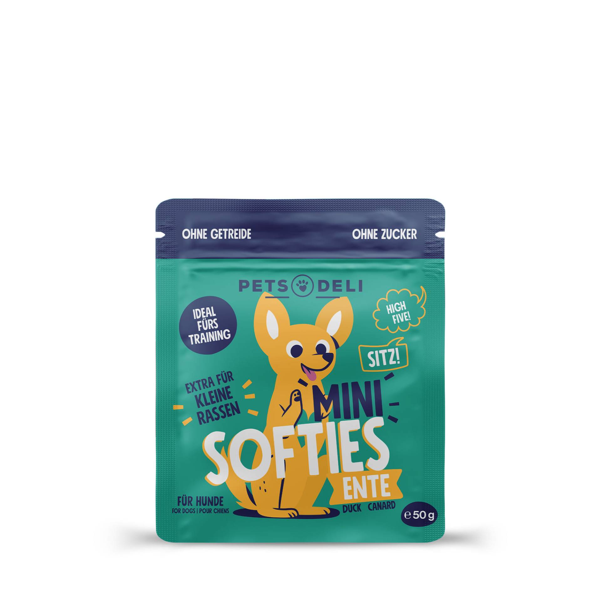 Snack Mini Softies Ente für Hunde - 50g von Pets Deli
